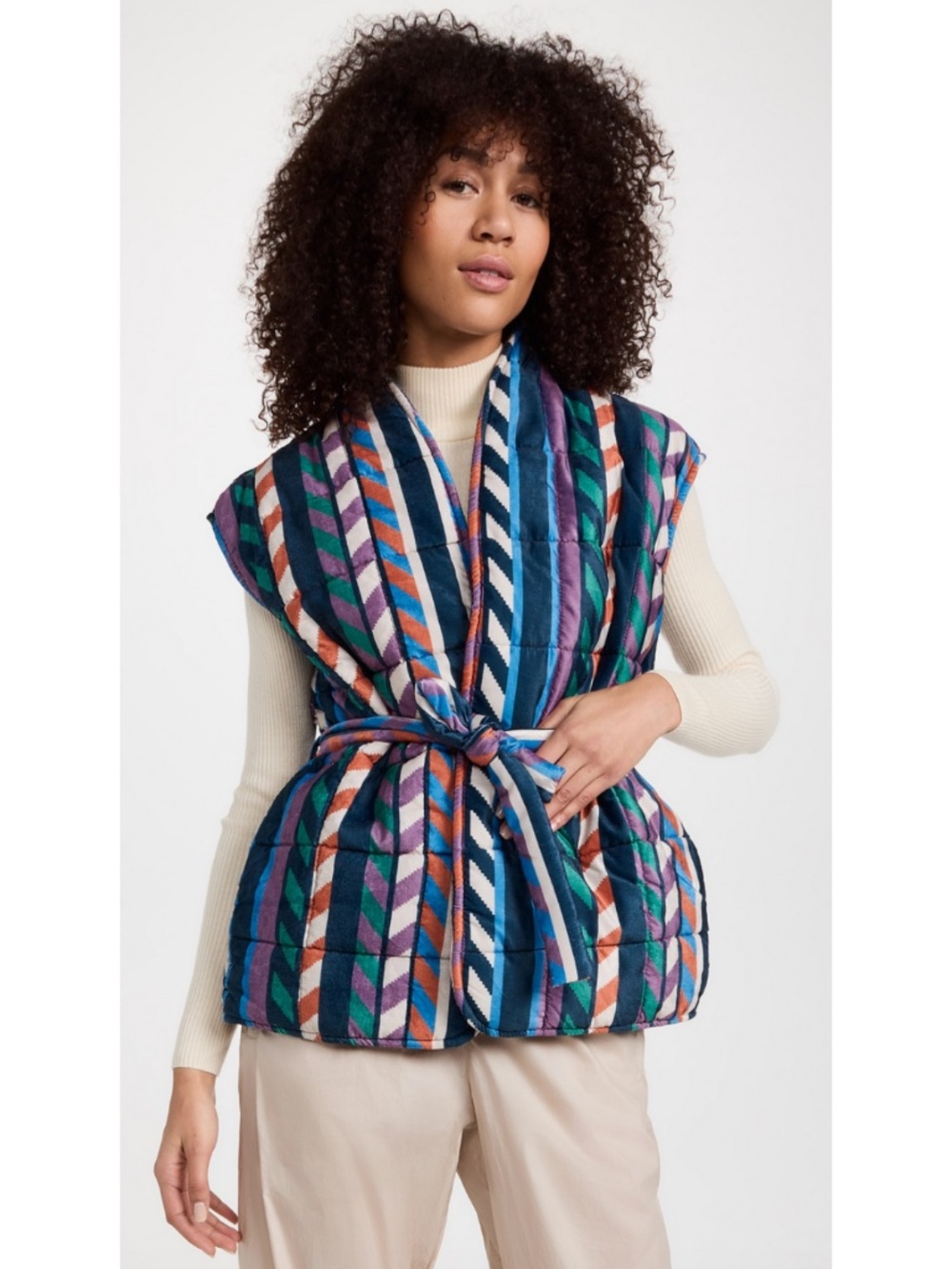 (135) NEW Xirena Cassandra Puffer Vest Rhapsody Large